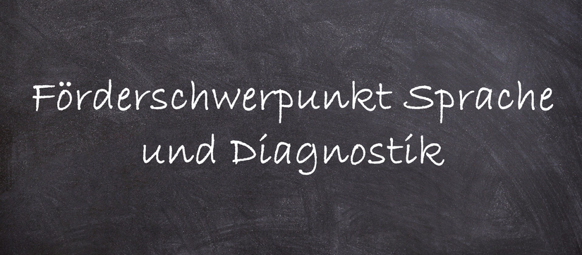 Ein Link, um zum Bereich "Förderschwerpunkt Sprache und Diagnostik" zu gelangen.