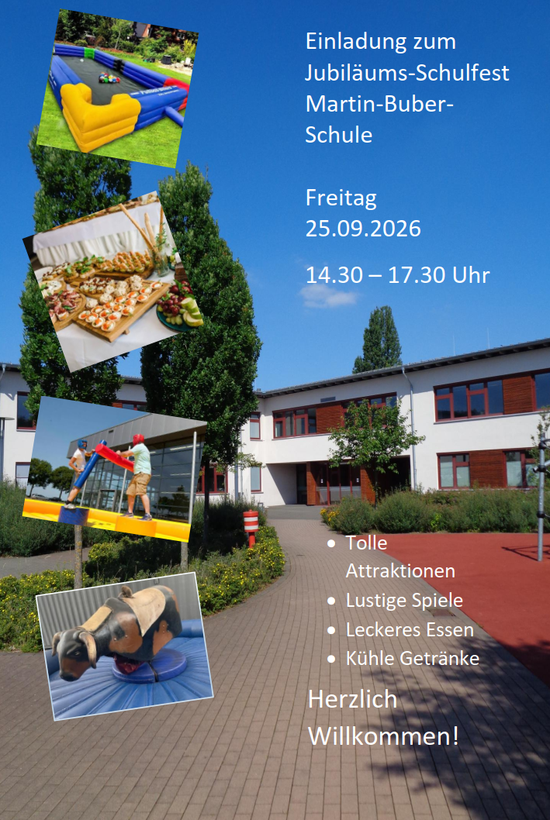 Die Einladung zum Schulfest.