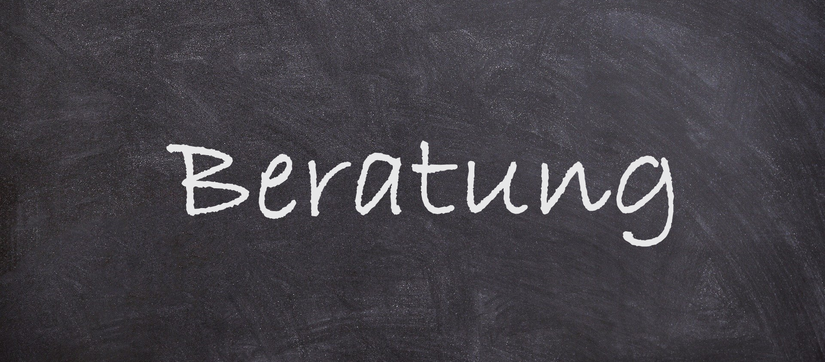 Ein Link, um zum Bereich "Beratung" zu gelangen.