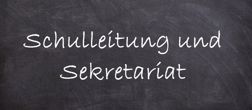 Ein Link, um zum Bereich "Schulleitung und Sekretariat" zu gelangen.