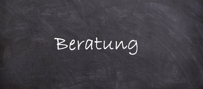 Ein Link, um zum Bereich "Beratung" zu gelangen.