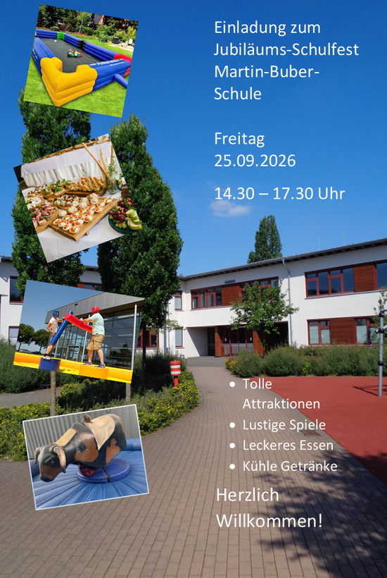 Die Einladung zum Schulfest.